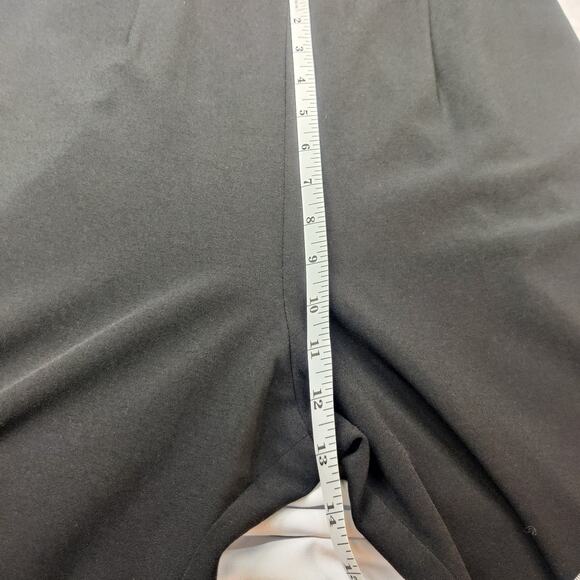 Ali & Jay Black Crossover Faux Wrap Jumpsuit Large Slim Leg Chic Playsuit - Picture 16 of 16